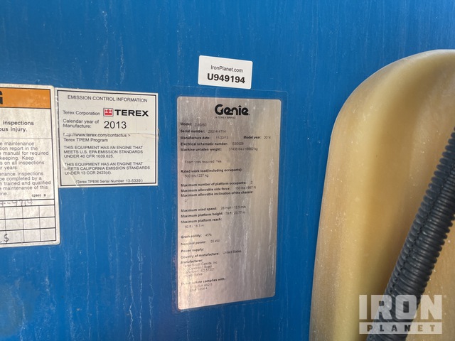 ELEVADOR ARTICULADO 2014 GENIE 4WD Z8060