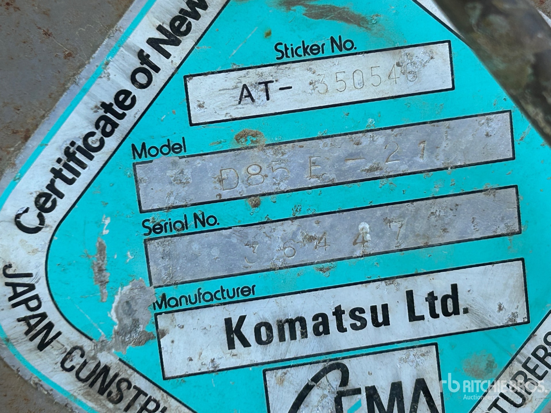 1994 Komatsu D85E-21 Crawler Dozer