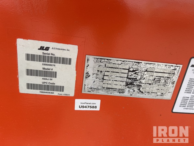 ELEVADOR ARTICULADO 2015 JLG 4WD 450AJ