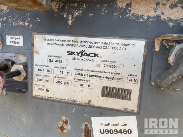 ELEVADOR TIJERA 2014 SKYJACK SJIII4632