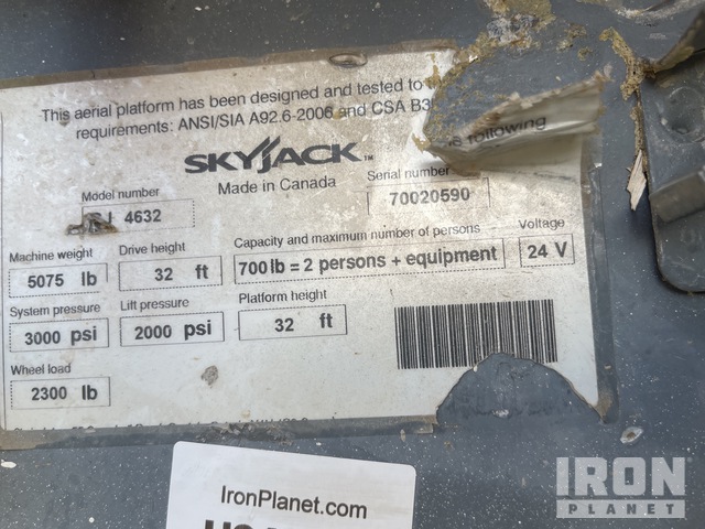 ELEVADOR TIJERA 2014 SKYJACK SJIII4632