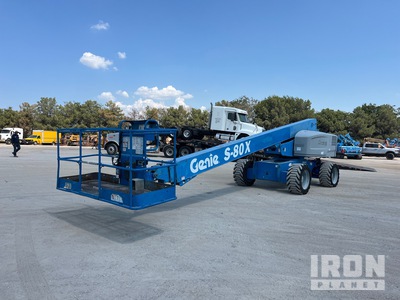2014 Genie S-80X 4WD Diesel Telescopic Boom Lift