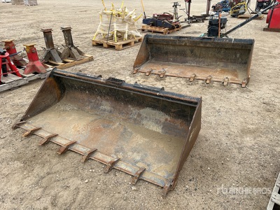 Quantity of (2) 78 in Skid Steer Bucket