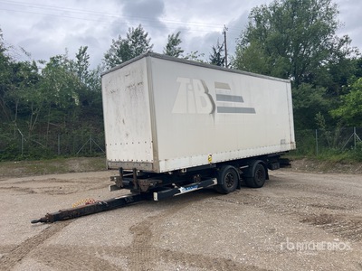 2010 Krone ZZ18B3EC 7.60 m T/A Remorque Porte Conteneur 2 Essieux Container Trailer