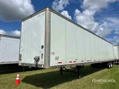 2014 Wabash DVCVHPC 53 ft x 102 in T/A Van Trailer