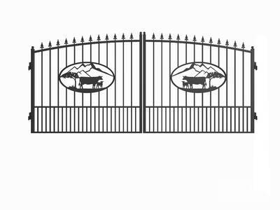 Greatbear Wrought Iron Driveway Gate (Unused)