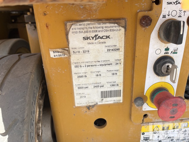ELEVADOR TIJERA 2019 SKYJACK SJIII3219