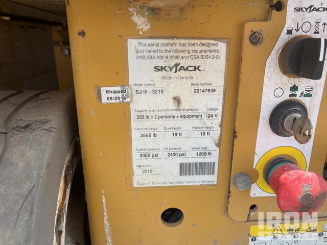 ELEVADOR TIJERA 2019 SKYJACK SJIII3219