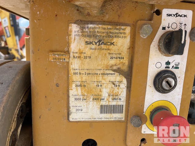 ELEVADOR TIJERA 2019 SKYJACK SJIII3219