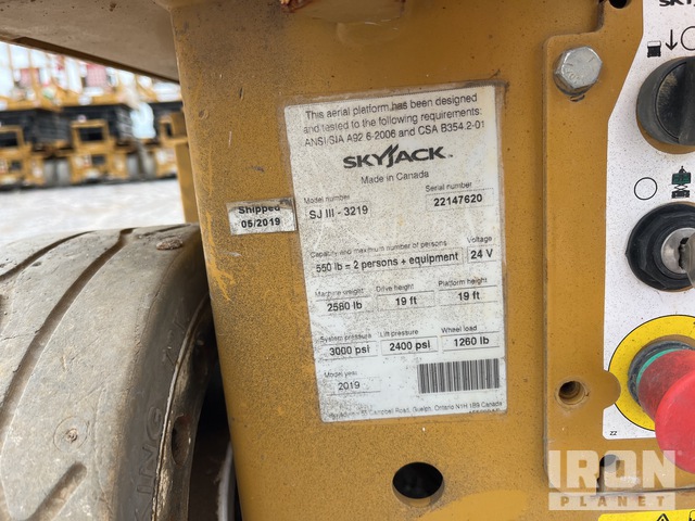 ELEVADOR TIJERA 2019 SKYJACK SJIII3219