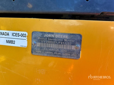 2019 John Deere 350G LC Tracked Excavator