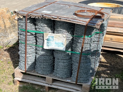 Quantity of (48) Barbed Wire Rolls ورش و مخازن متنوعة (Unused)