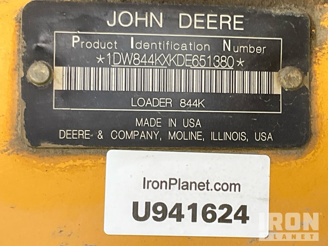 CARGADOR FRONTAL 2013 JOHN DEERE 844K