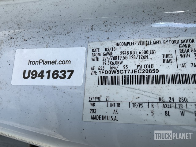 CAMIóN CHASIS 2018 FORD F550XL