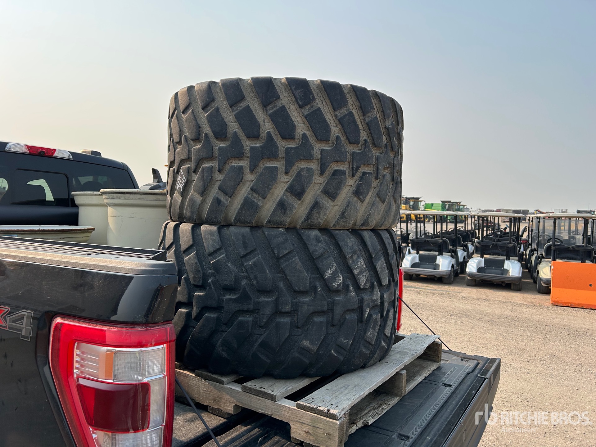 Quantity of (2) 500/45R22.5 Tires