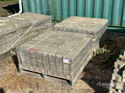 Quantity of (2) Pallets of Interlocking Patio Stones