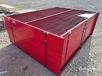 Quantity of (30) Canex 8 ft x 6 ft Powder Coated Temporary Site Fence (Unused)