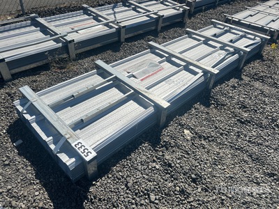 Quantity of (150) 2025 AllMetal A084 35 in x 12 ft Galvalume Corrugated Steel Sheets