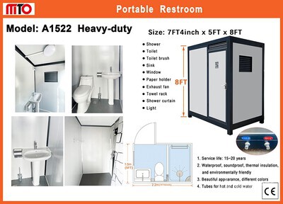 2025 AllMetal A1522 5 ft x 7 ft 4 in 1 Person Bano portatil (Unused)