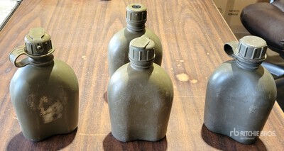 (Apprx: 600) U.S. G.I. 1 Quart OD Canteens w/ Caps