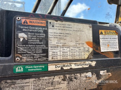 2014 Hyster H70FT 6550 lb Pneumatic Tire Forklift