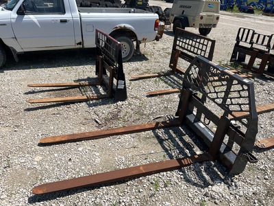 Quantity of (3) Skid Steer Fork Carriages