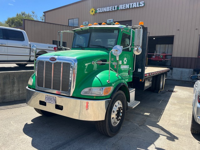 2014 Peterbilt 348 6x4 Flatbed Truck