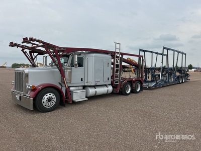 2007 Peterbilt 379 6x4 Sleeper Car Carrier Truck