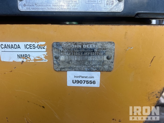 EXCAVADORA 2019 JOHN DEERE 210G