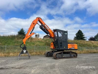 2022 Doosan DX225LL-5 Heel Boom Chargeuse de grumes