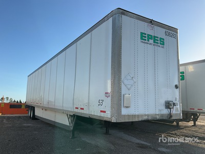 2016 Wabash DVCVHPC 53 ft x 102 in T/A Van Trailer