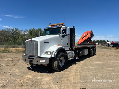 2013 Palfinger 32080 Knuckle Boom on 2014 Kenworth T800 6x4 Camión Portacontenedores