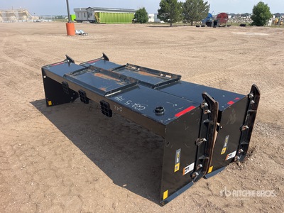 Quantity of (2) John Deere 10 ft Snow Plow - Fits Skid Steer Loader