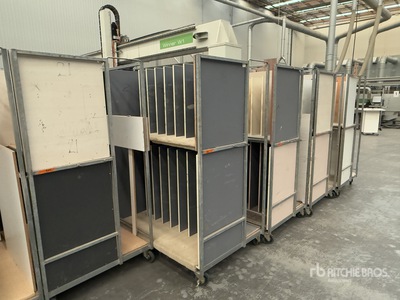 Quantity Of (5) Custom Fabricated Joinery Storage Trolleys Divers