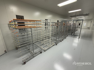 Quantity of (6) Horizontal Panel Transfer Trolleys Divers