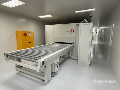 2010 Cefla Automatic Spray Line w/ Oven & Cool Room Paneling