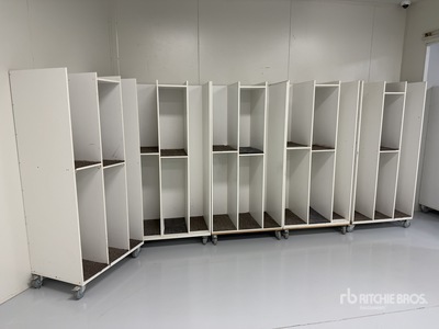 Quantity Of (5) Mobile Door Trolleys Divers
