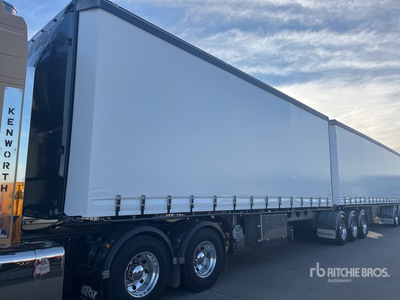 2019 Vawdrey Tri/A B-Double Lead Curtain Side Trailer