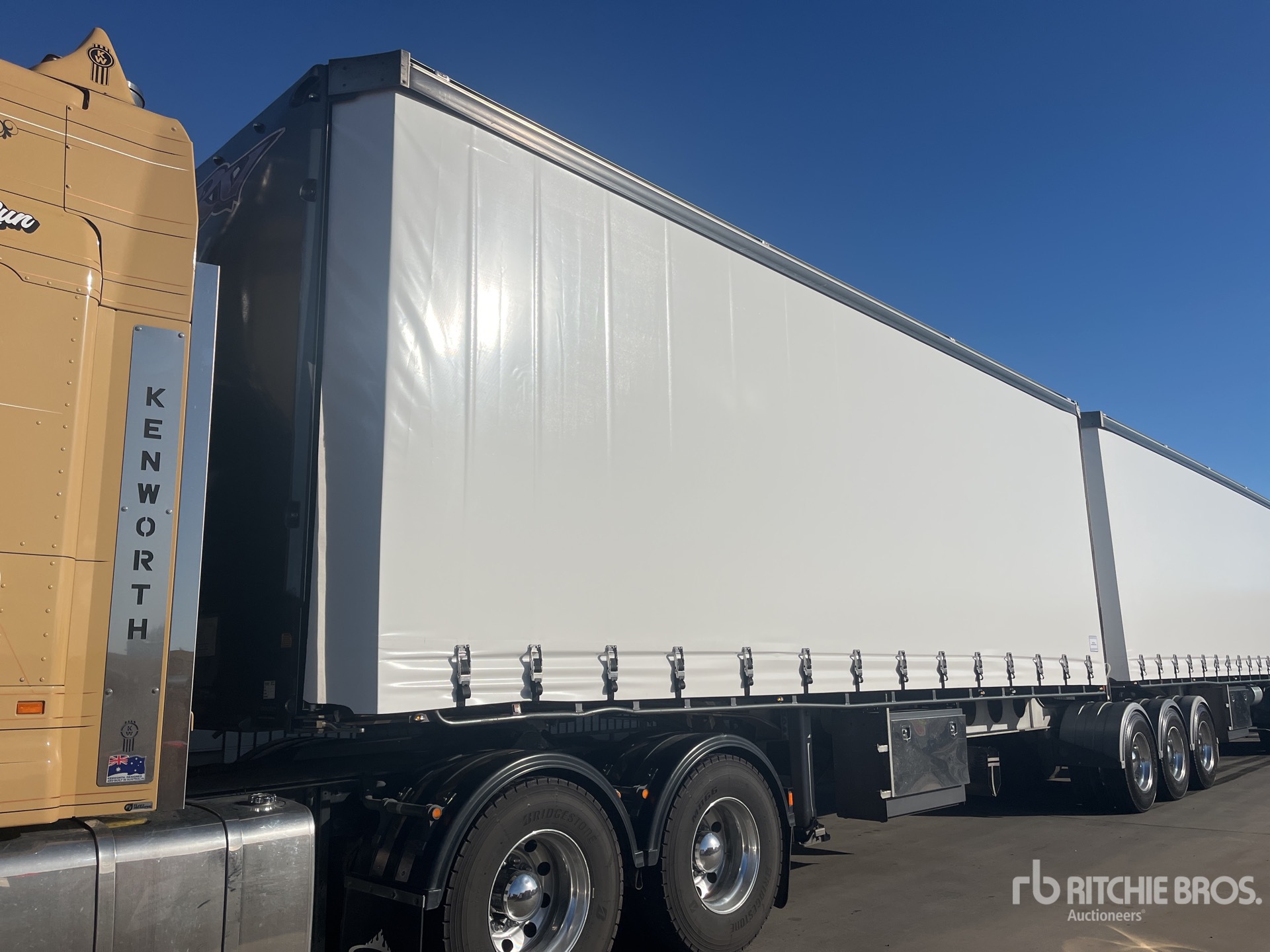 2018 Vawdrey Tri/A B-Double Lead Remorque pour rideaux latéraux