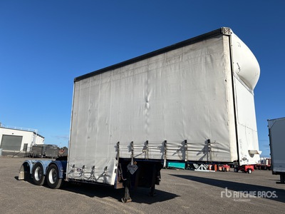 2006 Vawdrey Tri/A B-Double Lead Step Deck Curtain Side Trailer
