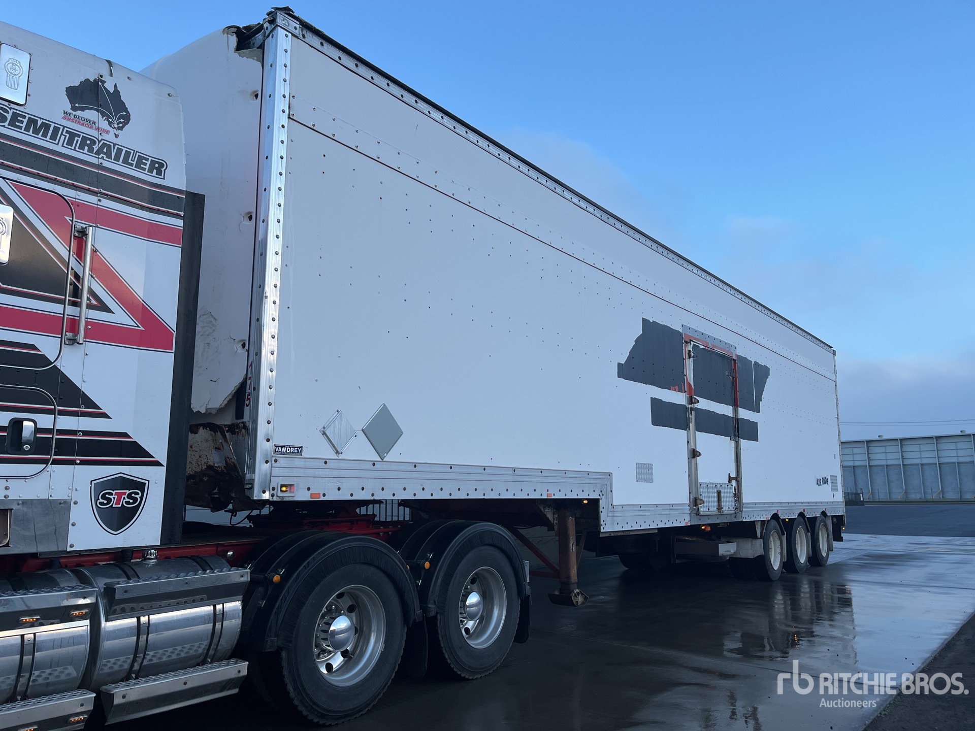 1998 Vawdrey 13.6 m Tri/A Step Deck Remolque de furgoneta