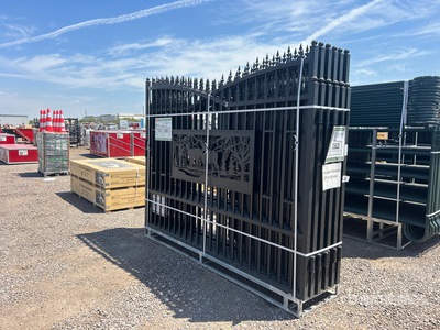 Quantity of (6) 2025 KJ K0720-6 20 ft Wrought Iron Bi-Parting Einfahrtstor (Unused)