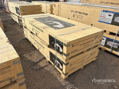 2025 KJ K3325 33 ft x 25 ft Metal Garage (Unused)