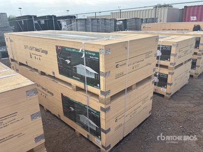 2025 KJ K3939 39 ft x 39 ft Metal Garage Storage Building (Unused)
