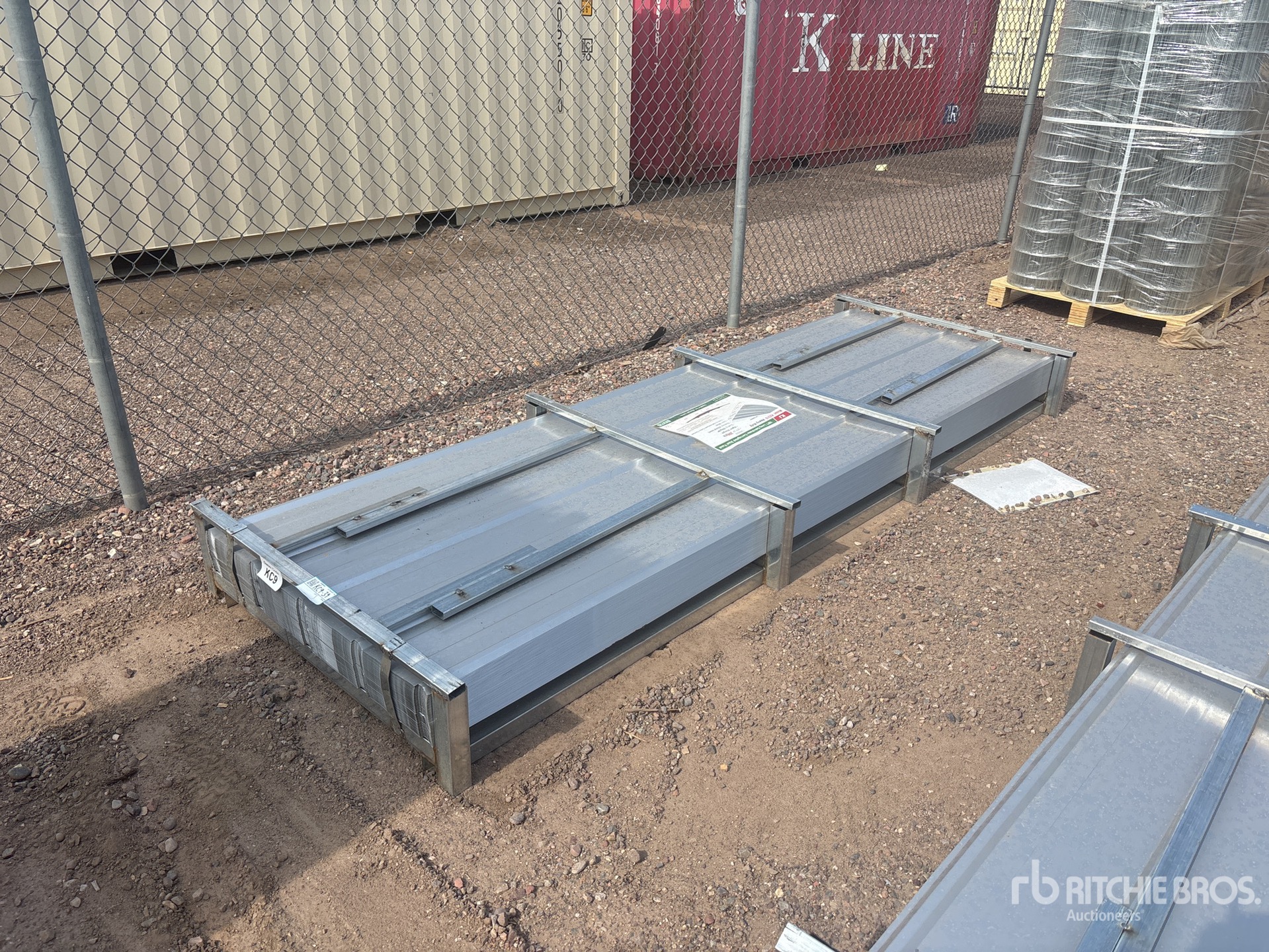 Quantity of (200) 2025 KJ K0310 10 ft Galvalume Corrugated Steel Plates (Unused)