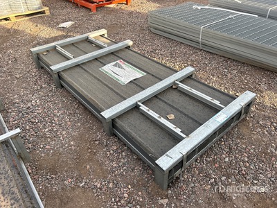 Quantity of (100) 2025 KJ K0307B 7 ft Corrugated PPGI Steel Plates (Unused)