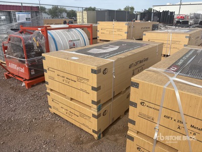 2025 KJ K4525G 45 ft x 25 ft Metal Garage Storage Building (Unused)