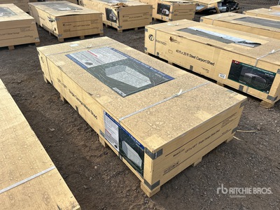 2025 KJ K1220 12 ft x 20 ft Metal Garage (Unused)