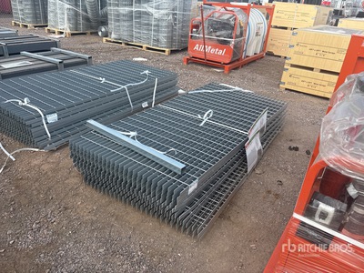 Quantity of (10) 2025 KJ K0703 7 ft x 3 ft Steel Grating Varios otros (Unused)