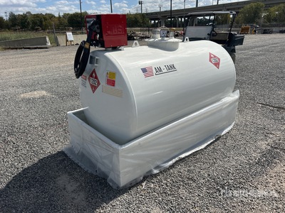 2025 AM Tank 500 490 gal Skid Mounted Steel Diesel Fuel Tank (Unused)